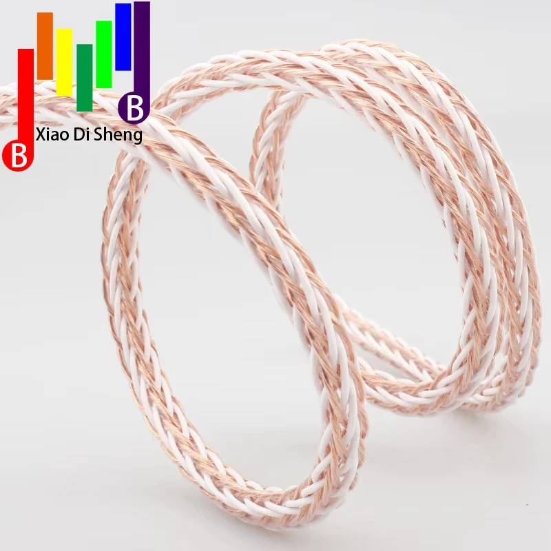 Измеритель HIFI 8TC 7N OCC акустический кабель из чистой меди Hi-End аудио провод динамика кабель громкоговорителя CD DVD AV