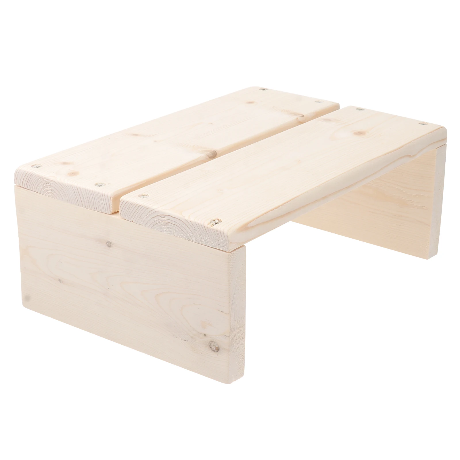 

1pc Children'S Wooden Stool Bathroom Footstool Non-Slip Kitchen High Base Strong Load-Bearing Simple Design Modern