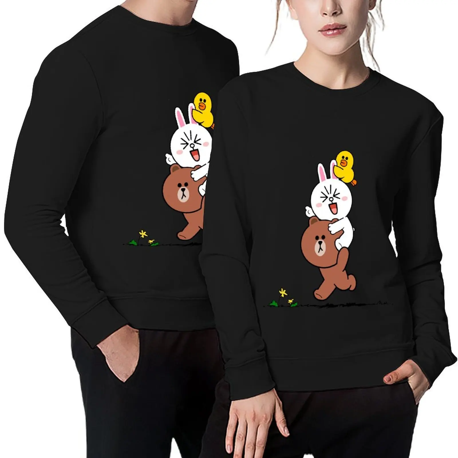 

Brown and Cony Love Pullover winter clothes men's coat aesthetic clothing blouse autumn sweatshirt