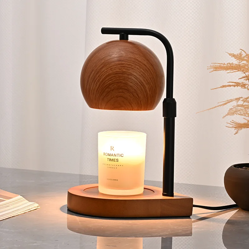 

French candle lamp gift medieval cream bedside table lamp atmosphere bedroom aromatherapy wax melting lamp