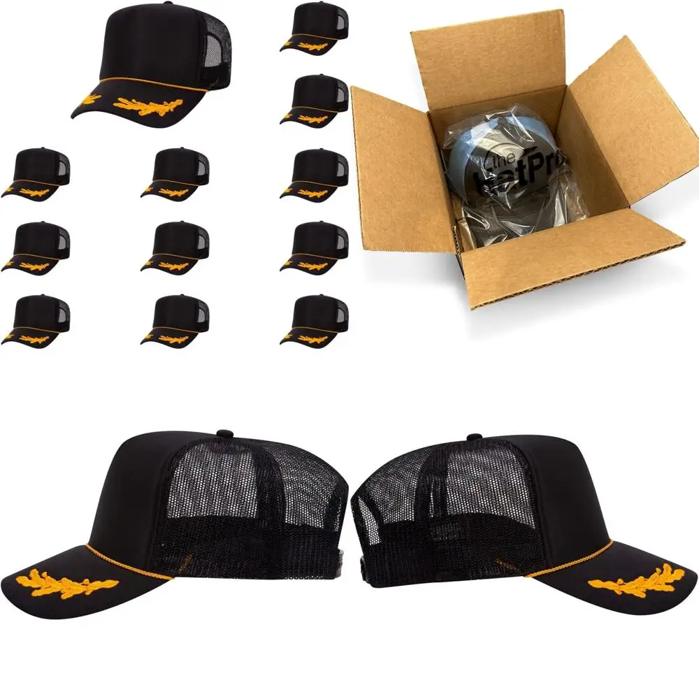 

Mesh Back Foam Front Trucker Cap with High Crown and Snapback Closure - Bulk Pack Options Available