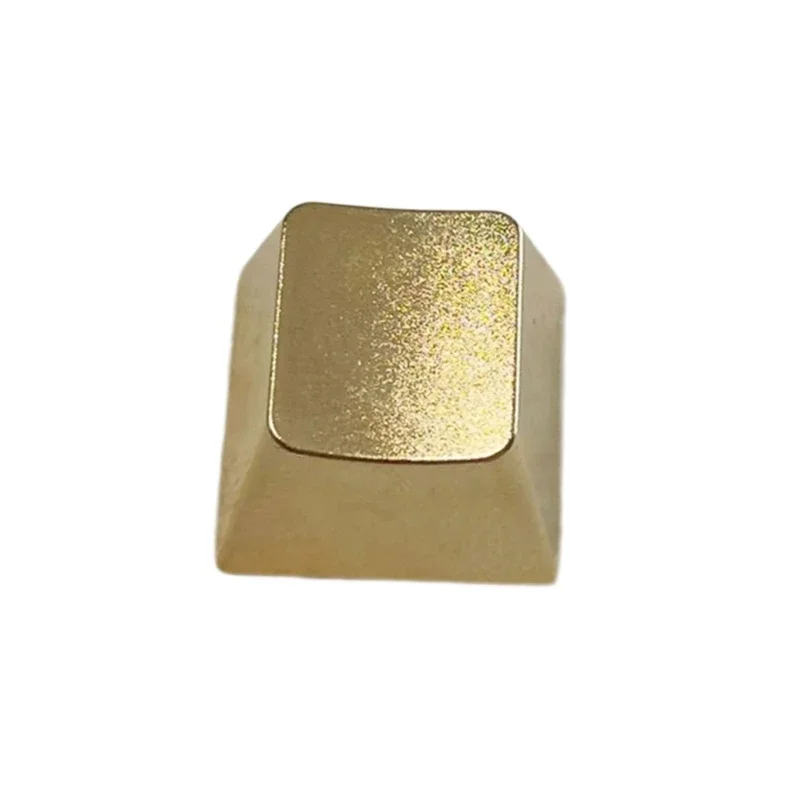 

Mechanical Keyboard Keycap in Matte Gold Finish, Zinc Craftsmanship Metal Keycap