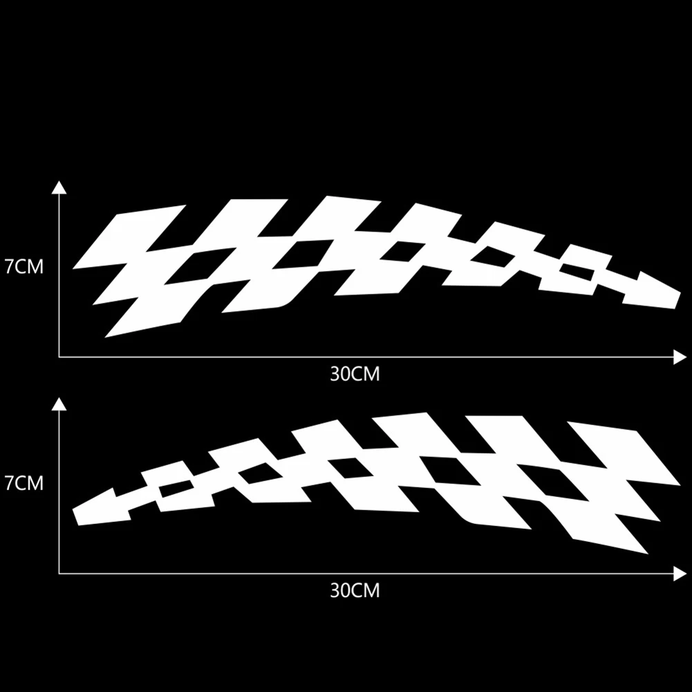 Accessories Car Stickers Eyebrow High Quality Vinyls Car Racing Flag Stickers Checkered Flags Decals Wheel Car For RV