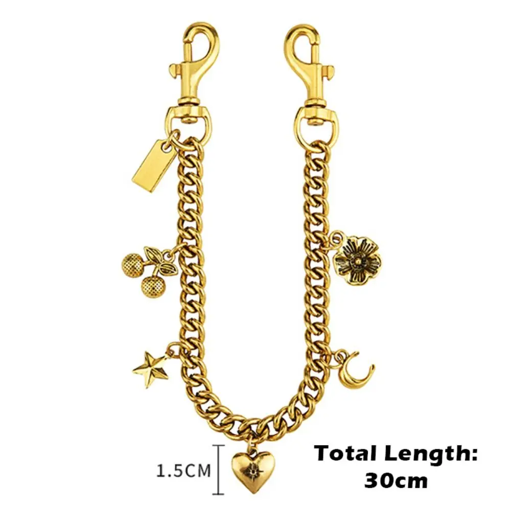 Nuovo ciondolo per borsa in lega Fiore di ciliegio Design versatile Borsa con ciondoli Borsa con catena appesa Accessorio di moda