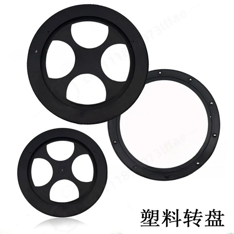 Plastic Ball Bearing Swivel Plate PP PVC Rotating Turntable Hardware Accessory for Display Stand Furniture Heavy Duty Rotating