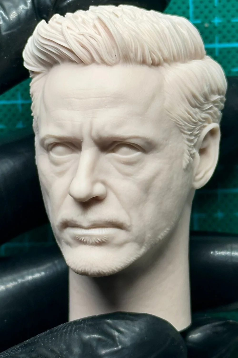 In Stock 1/6 Scale Unpainted Famous American Actor Downey Head Carving Model Fit 12inchs Action Figure Body