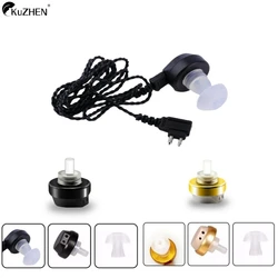 1Set Hearing Aid Receiver 2Pin Unilateral Cord Wire Speaker Deaf-aid Earphone Cable For BTE Cassette Audiphone Earplug Accessory
