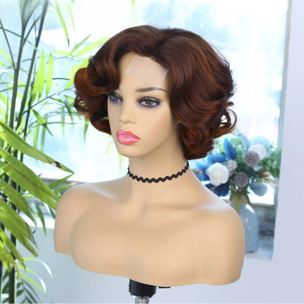 Рисунок 4 - Волнистый короткий парик Коричневый