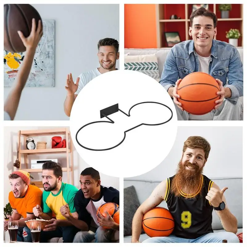 Portaoggetti da basket a parete Portaoggetti per attrezzature sportive Portaoggetti da calcio per rugby Portaoggetti da parete salvaspazio