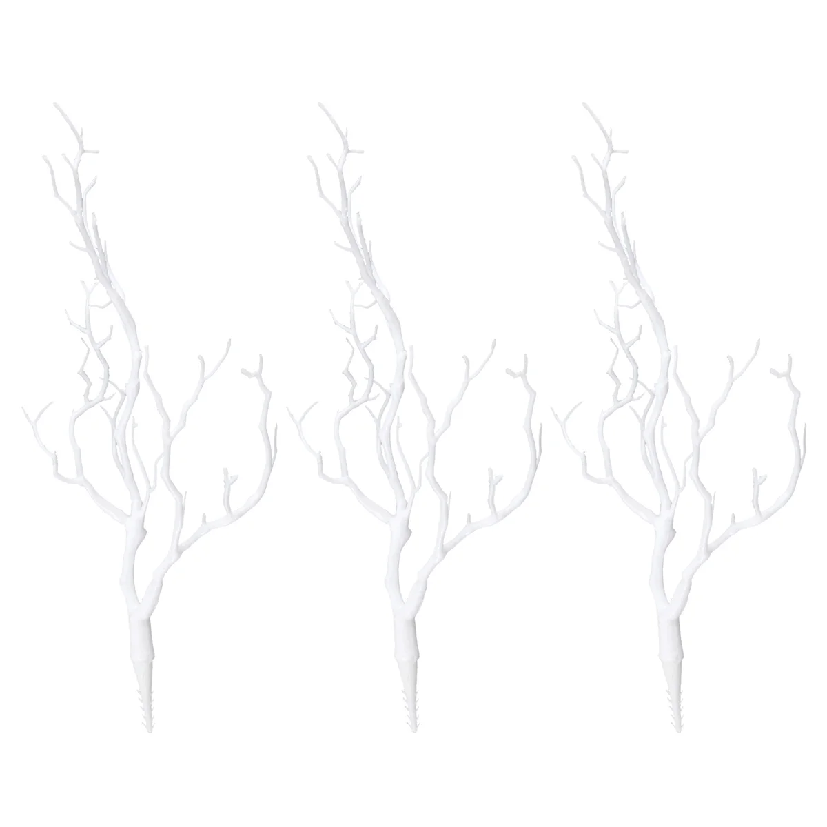 3 x Artificial White Dry Plant Tree Branch Wedding Decor