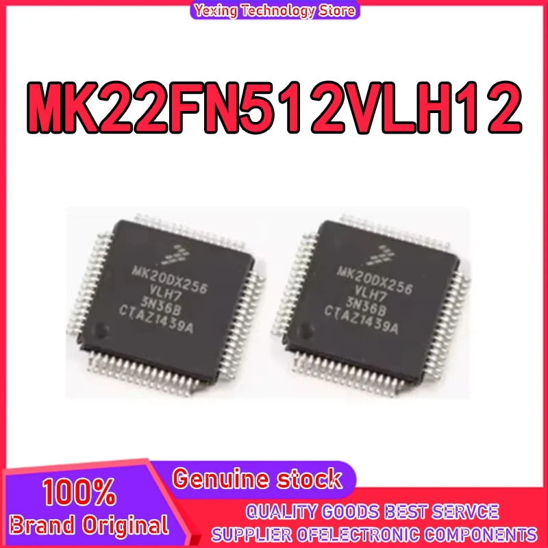 Chip de circuitos integrados de componentes eletrônicos MK22FN512 MK22FN512VLH12