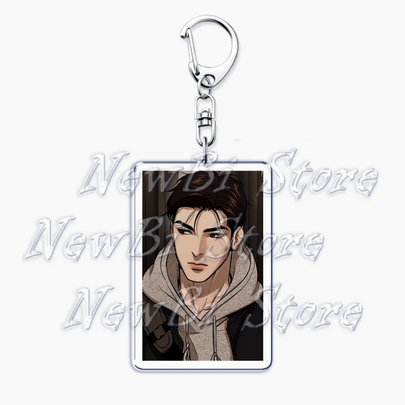 Korean Manga BL Manwha Jinx Keychain for Accessories Bag Yaoi Boys Love Joo Jaekyung Kim Dan Key Chain Keyring Jewelry Fans Gift