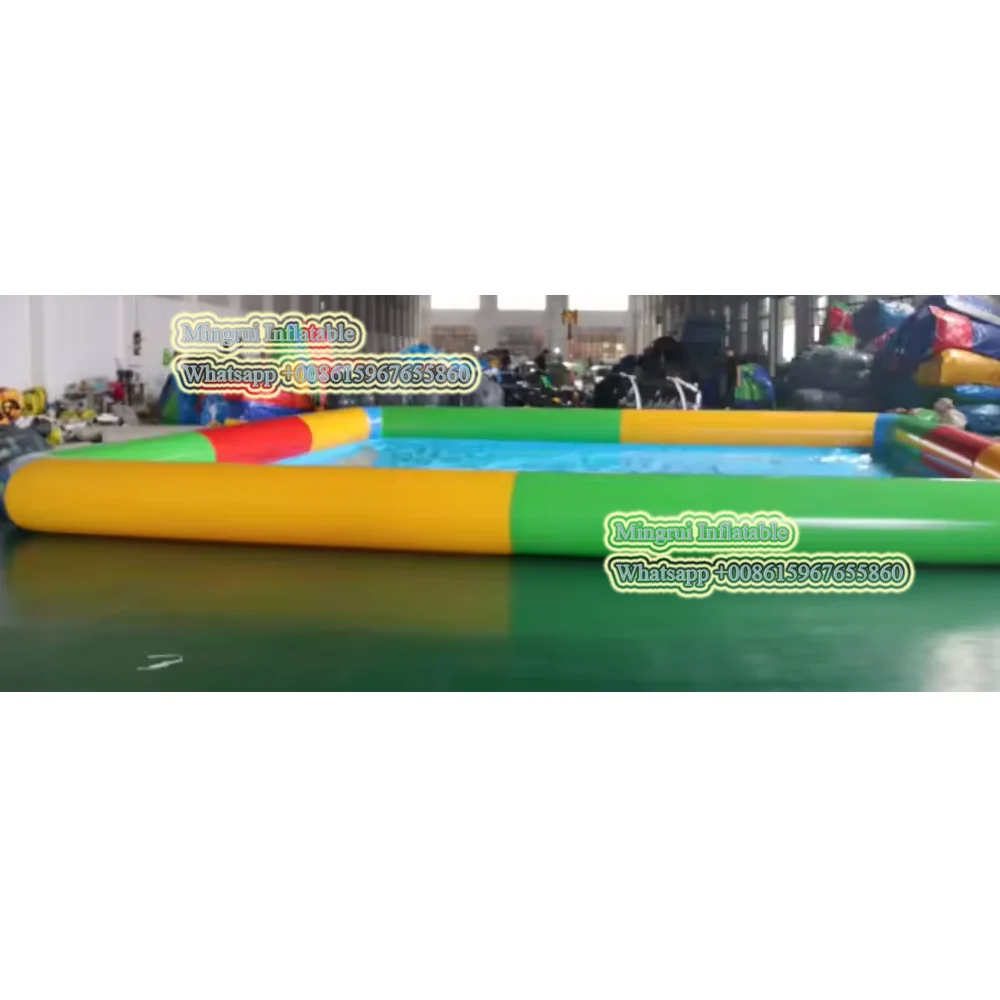 Adult commercial inflatable water slide pool PVC material swimming pool with wholesale price