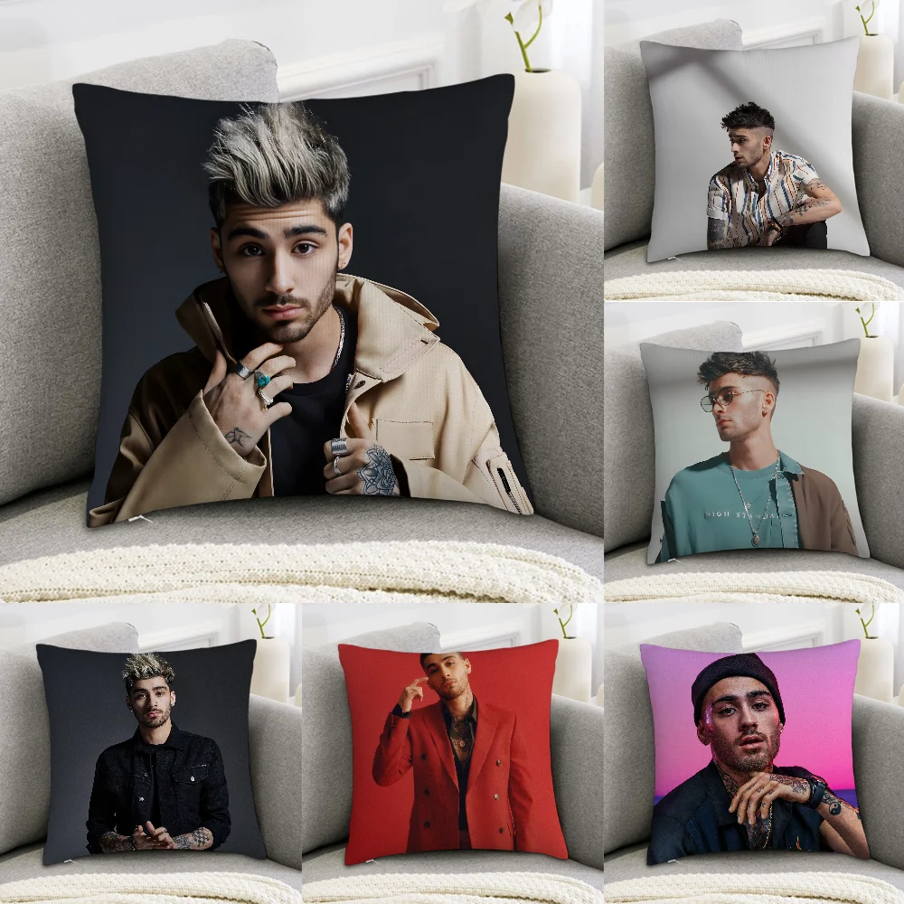 Z-Zayn M-Malik Singer Pillow Case Sofa Decorative Home Double-sided Print Plush Square Throw Pillow Covers Cushion Decor Cover