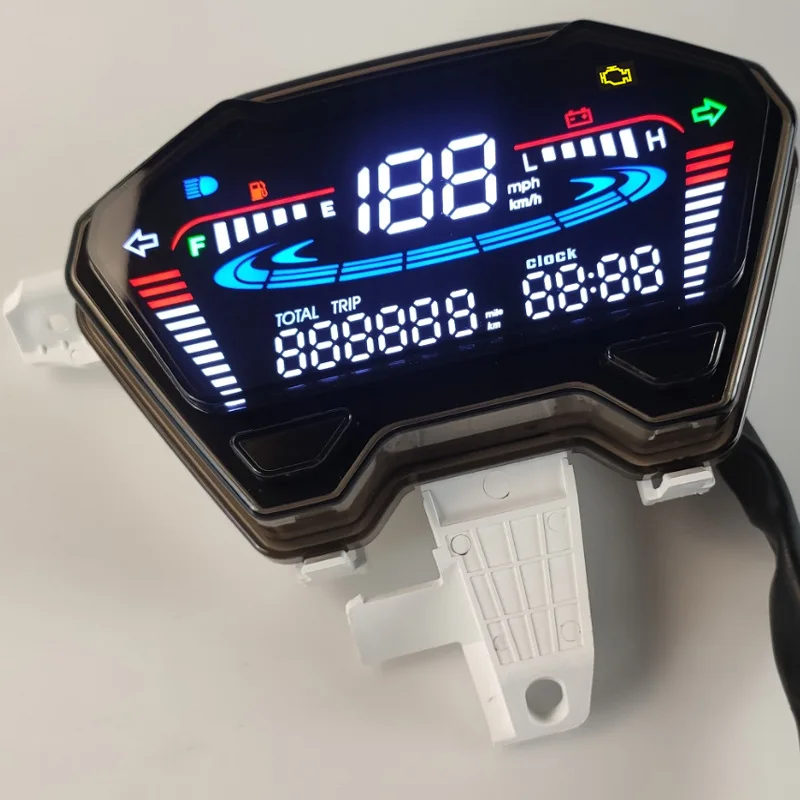 

Intelligent Library Waterproof LED Motorcycle Speedometer For VARIO150 Adjustable