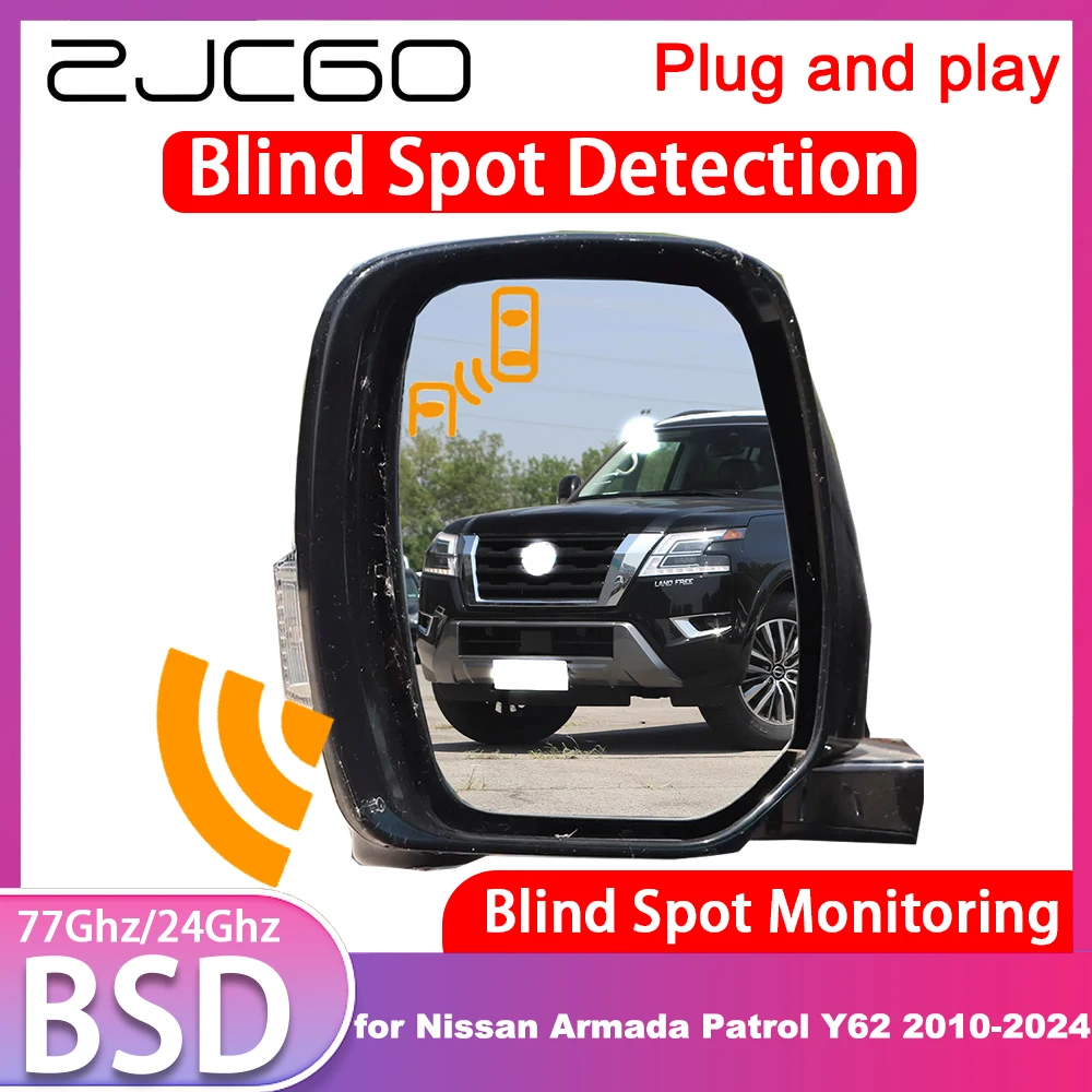 for Nissan Armada Patrol Y62 2010-2024 OEM Blind Spot Detection Monitoring Warning Lane Assist System 77GHz Radar Detector BSD