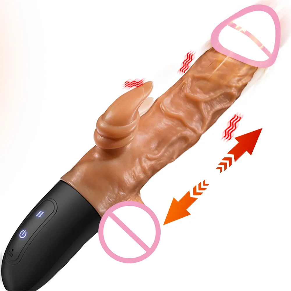 10.6 inch Handheld Thrusting Dildo for Women Realistic Penis Vibrator Clit Stimulation Adult Sex Toy Couples Female Masturbators