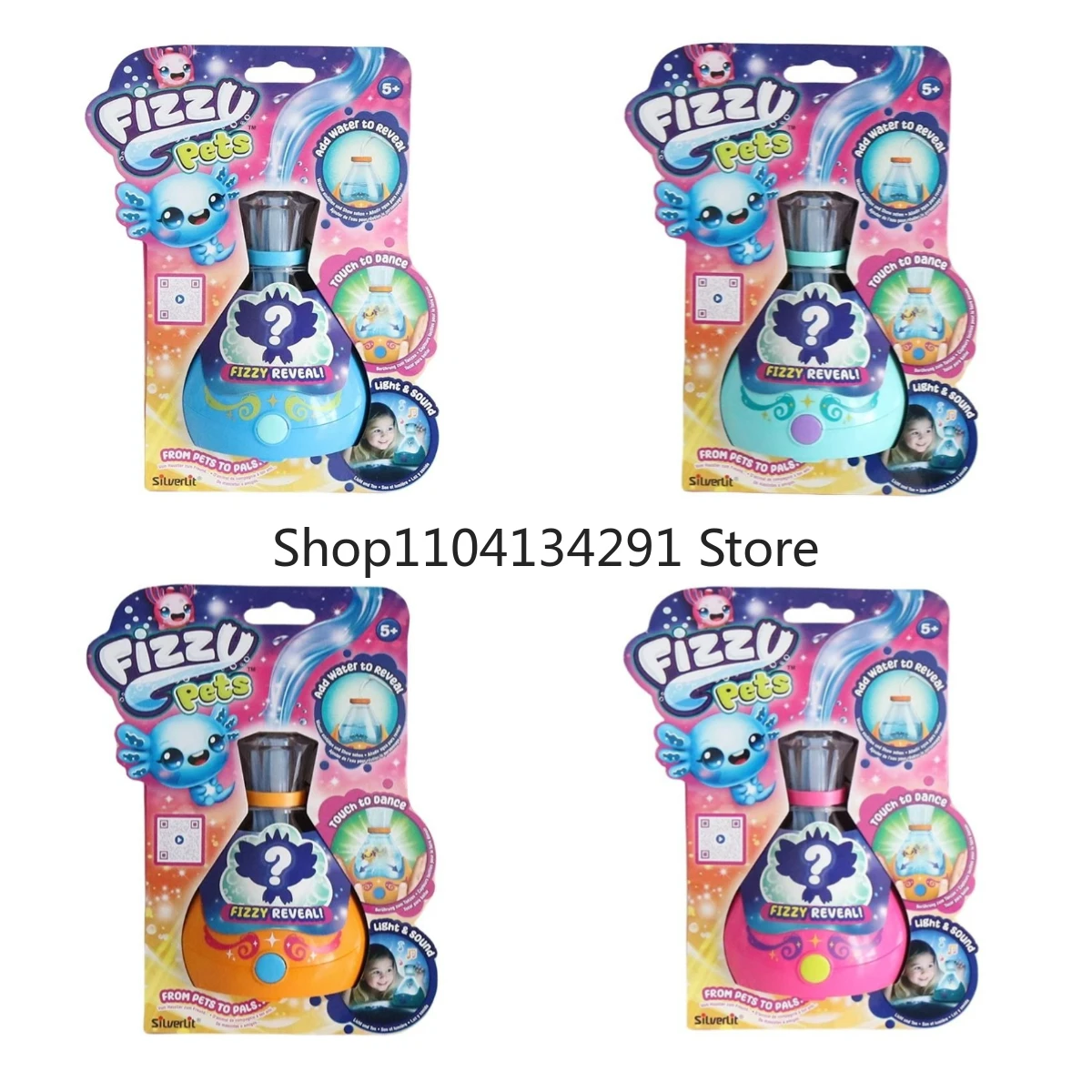Original Silverlit Pet Magic Bottle Interactive Surprise Sound & Light Blind Box Children's Day Surprise Toy Interactive Gift