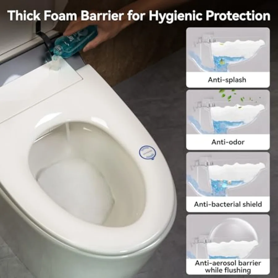 Smart toilet for modern bathroom: black matte finish, ceramic body, dual auto flush, foam dispenser, deodorization, foot sensor view 2