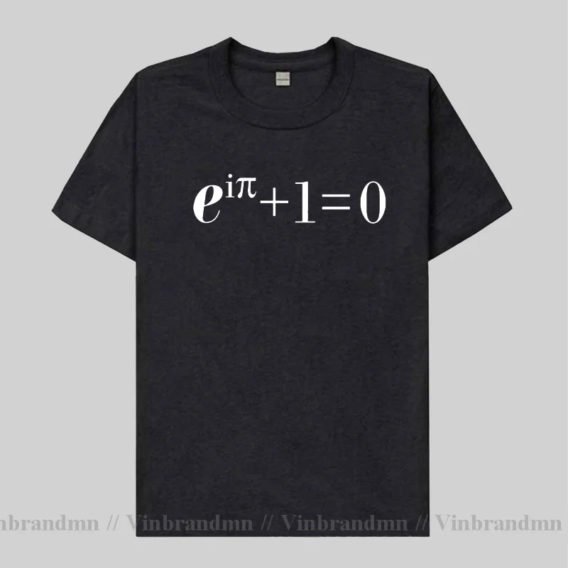 Funny Euler Equation Maths T-Shirt College Geek Nerd Teacher Math T shirts men High Quality Adult Youth Casual Clothing