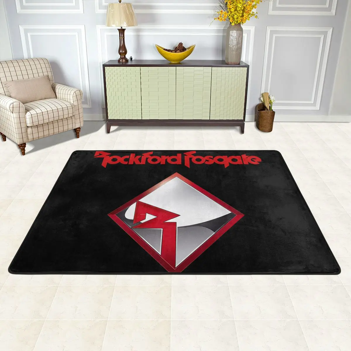 Rockford Fosgate Speakers Audio System Rug Carpet Stairs Bath Mat 24x36in Or bigger