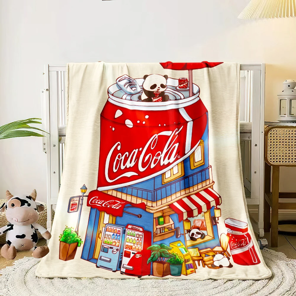 Coca Cola blanket. Four seasons blanket.for sofa, beds, living room, travel picnic blanket gifts