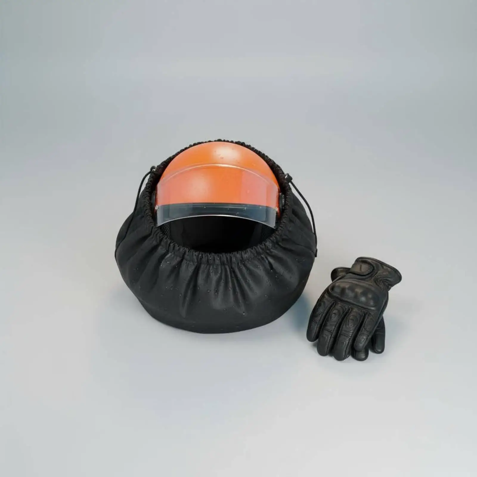 ポータブルバイクヘルメットキャリーバッグ-オックスフォード製巾着袋-防水防塵カバー-ライダーギア収納用