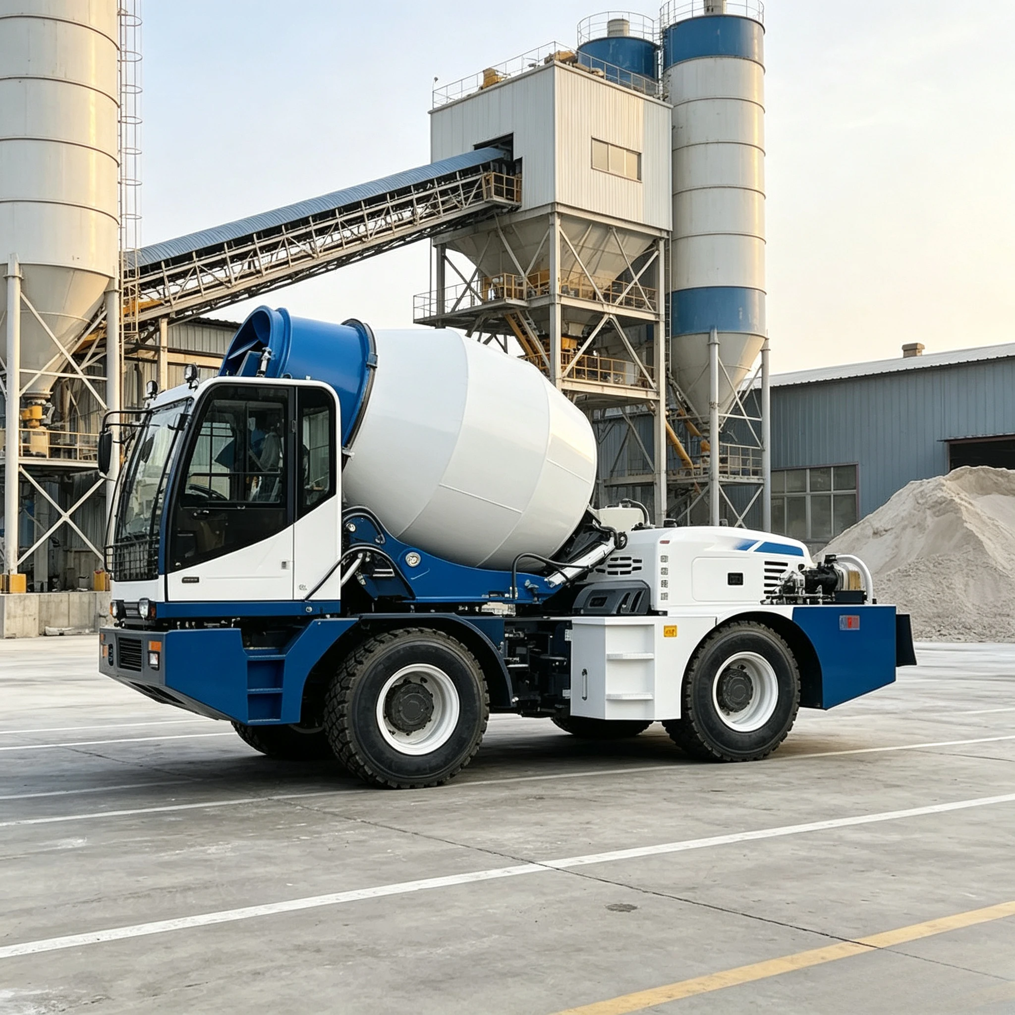 Concrete Mixer Machine - 3,5m³ Selbstladender Mobiler Betonmischer Preis Selbstladender