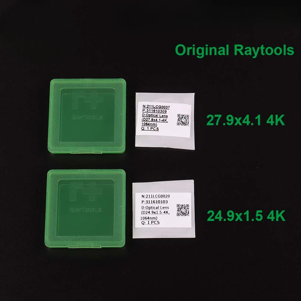 Original Raytools Protective Lens 27.9x4.1mm 211LCG0037 24.9x1.5mm 211LCG0020 for Raytools BT240S BM110 BM111 Head Parts