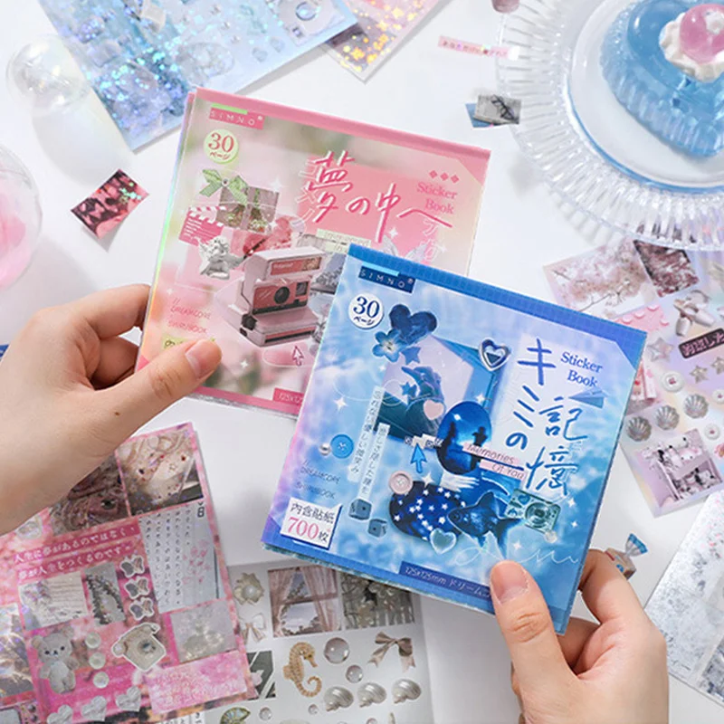 

Minkys 700+Pcs/Pack Decorative Stickers Books For Diy Laptop Kpop Toplader Photocard Your Memory Sticker Kids Gift Stationery