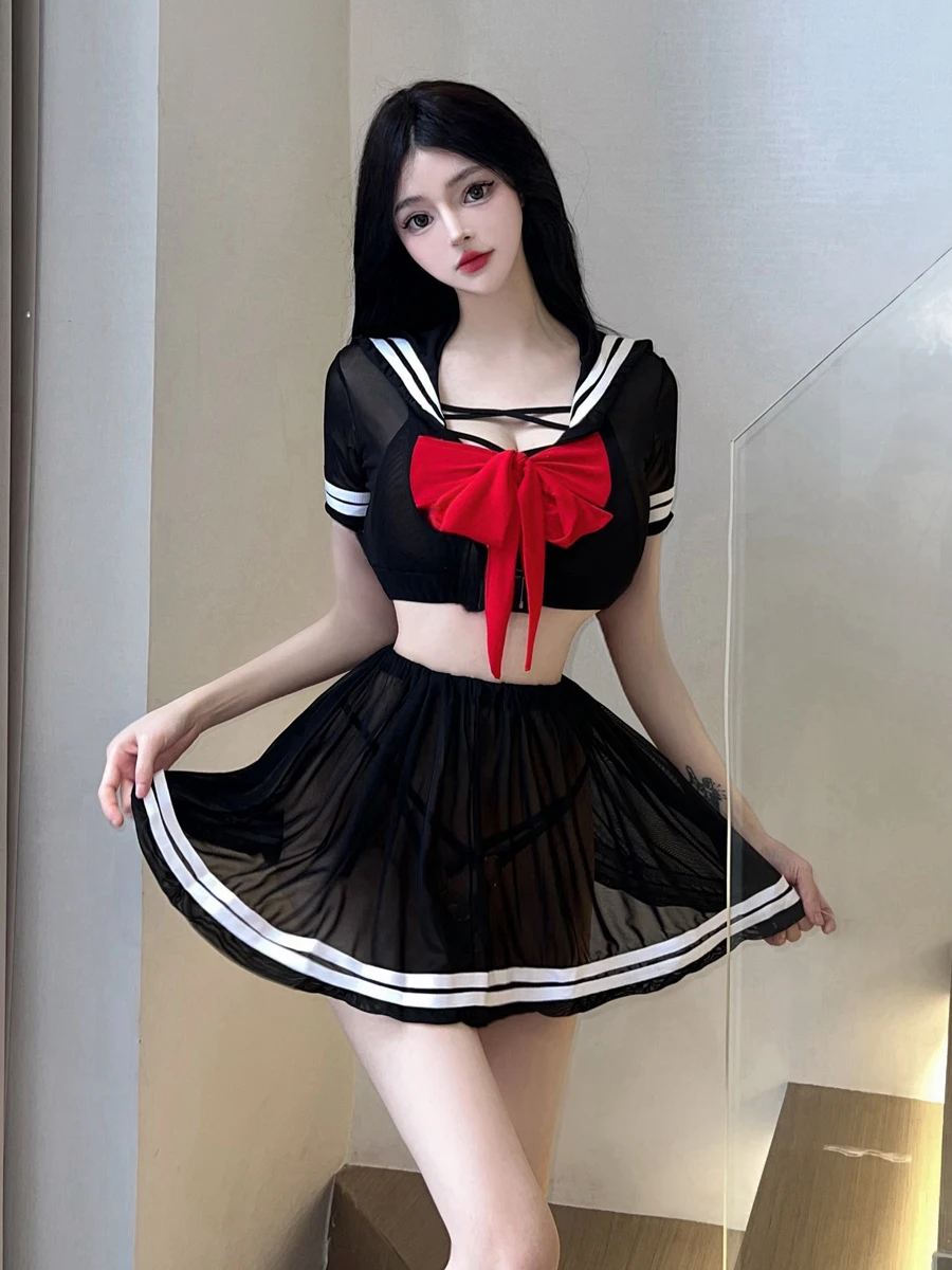 

Сексуальная школьная юбка orm Set Женский модный ансамбль College Campus Iuencer Broannu Pure Desire Японский...