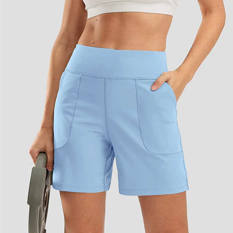 Seamless Sport Shorts For Women Summer Elastic Scrunch High Waist Push Up Tummy Control Gym Fitness Workout Yoga Shorts