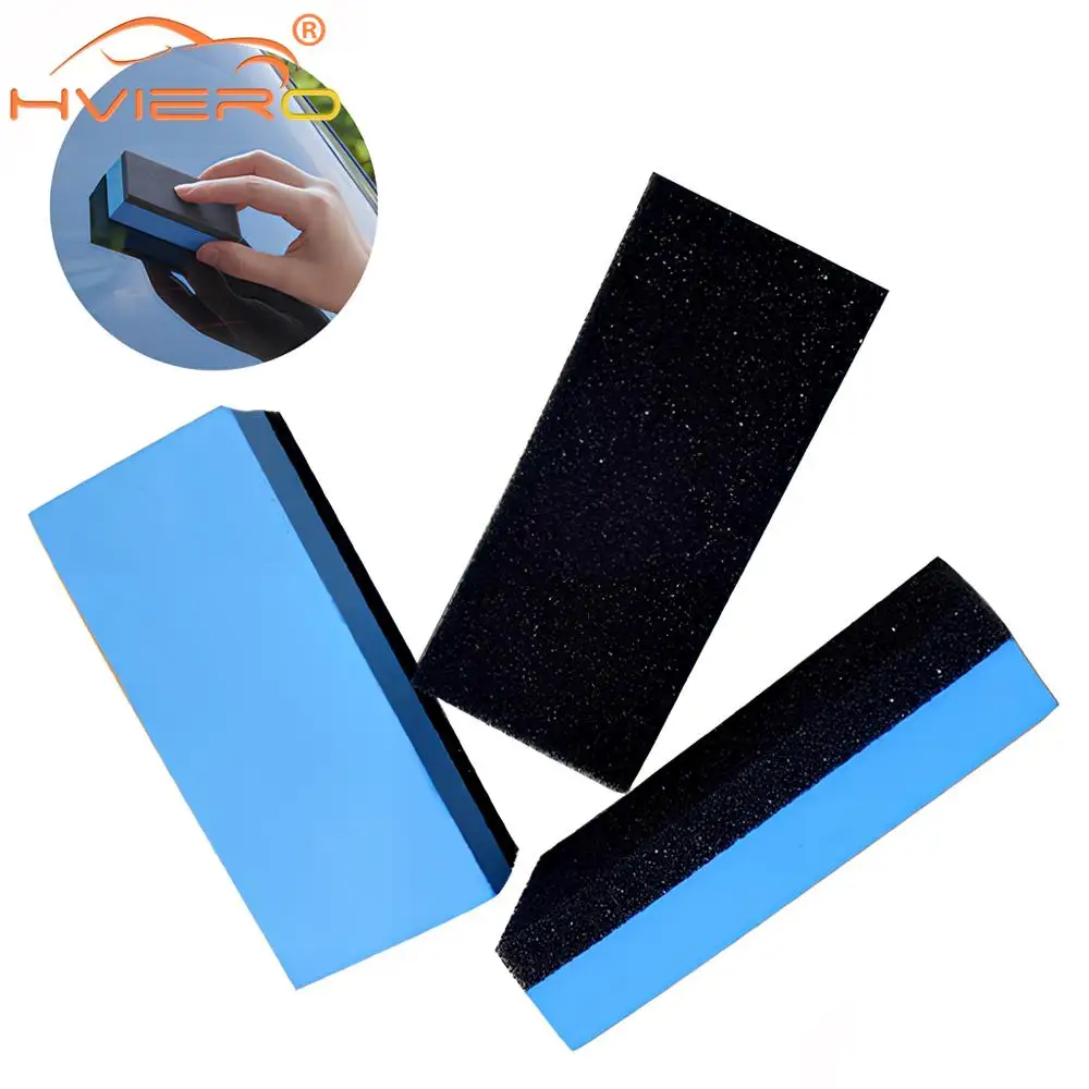 30Pcs Car Ceramic Coating Sponge Automobiles Glass Nano Wax Coat Applicator Pads Sponges for Auto Waxing Soft Polishing Clean