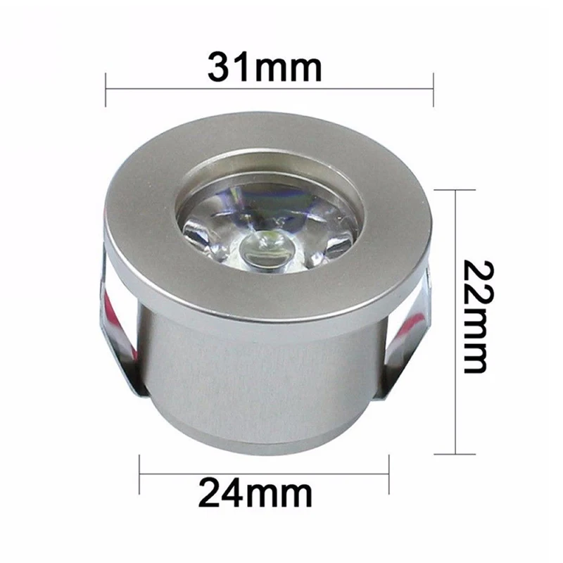 1/3W Recessed Mini Spotlight Lamp Ceiling Mounted LED Downlight Ceiling Light