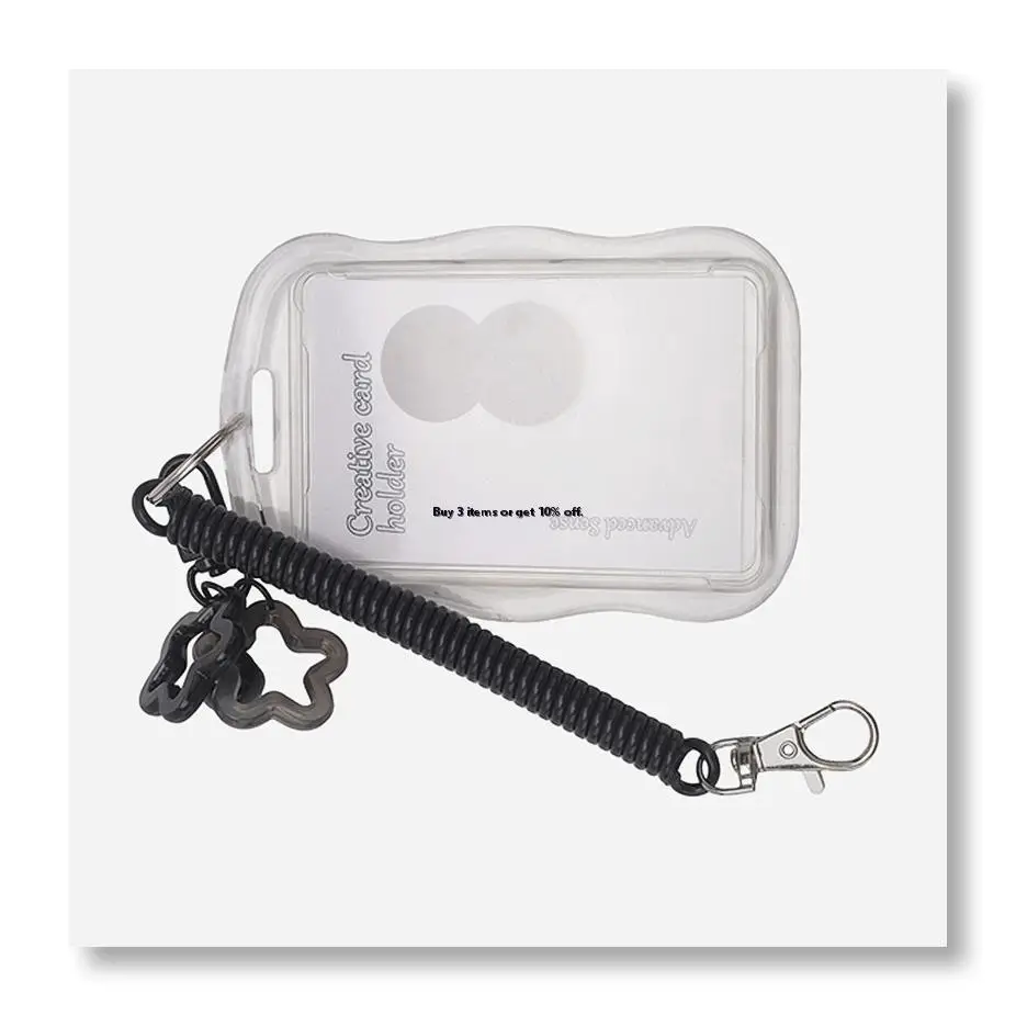 ✱Photocard Holder Transparent Card Holder Keychain Photo Sleeves Bus Card Student Card Case Photo Protector