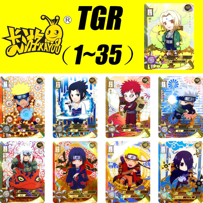 

Kayou TGR Card 1~35 Series Naruto Tsunade Namikaze Minato Jiraiya Christmas Birthday Gift Rare Game Toys Collection Card