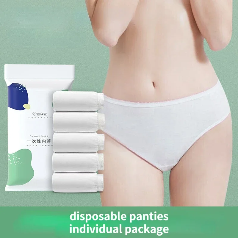 Bragas desechables para mujer, bragas de maternidad, pantalones cortos estériles posparto, práctico viaje, bragas desechables