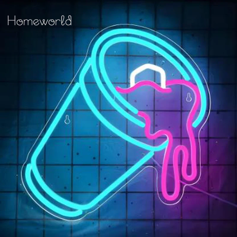 Drink LED neon light sign suitable for influencer Restaurant Creative bar Water bar  family kitchen  living room decorative
