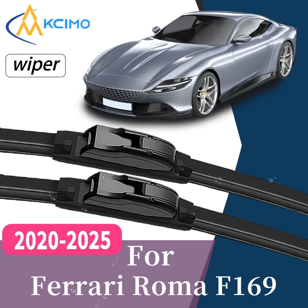 

Long Lifespan Front Windscreen Wiper Blades For Ferrari Roma F169 2020-2025 High Quality Windshield Replacement Set 2Pcs