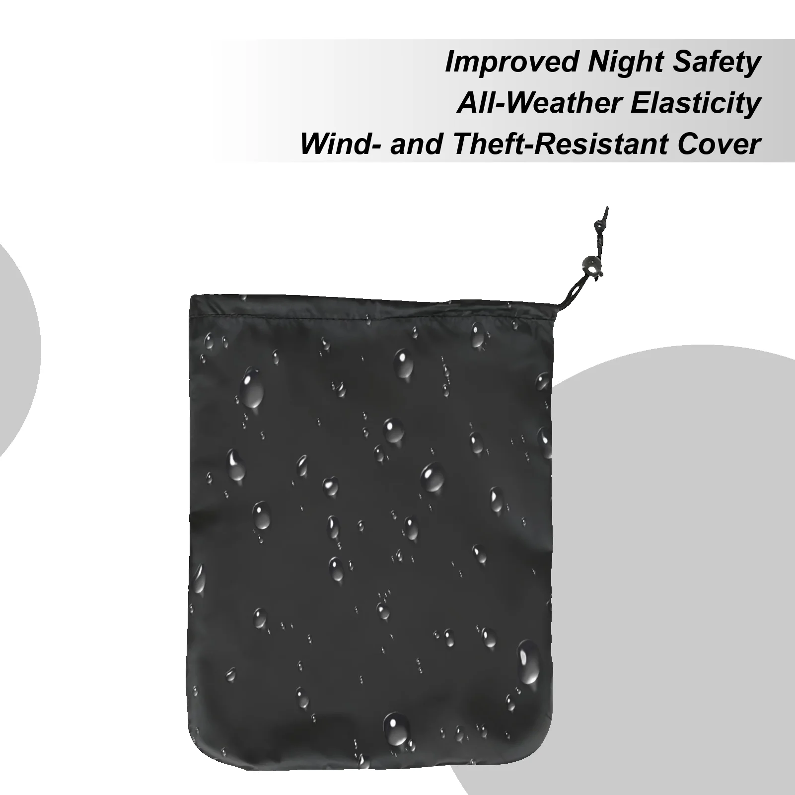 Rearview Mirror Snow Cover Anti-Snow Cover Adjustable Car Rearview Mirrors Elastic Band Secure Fit Side View Mirror Protector