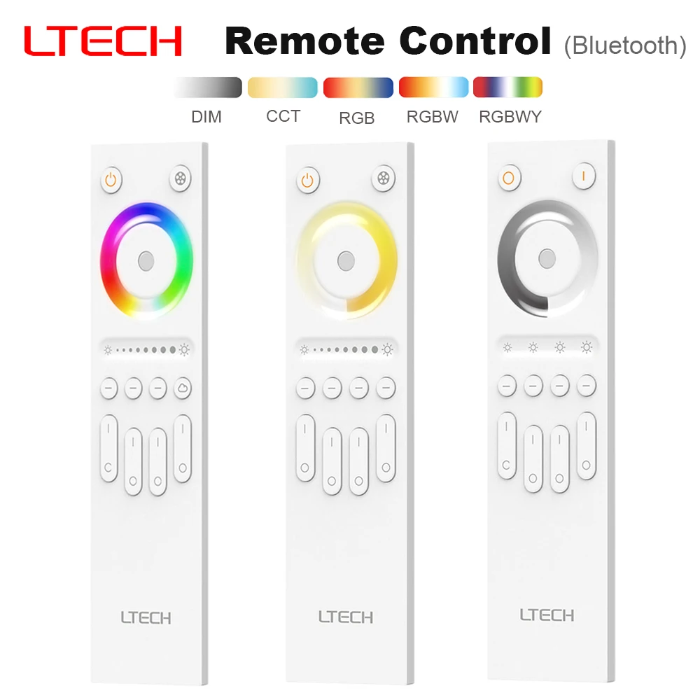 

LTECH B1 B2 B5 Bluetooth 4-канальный светодиодный одноцветный CCT RGB RGBW RGBCCT Дистанционное управление с затемнением Приложение Bluetooth 5.2 SIG Mesh