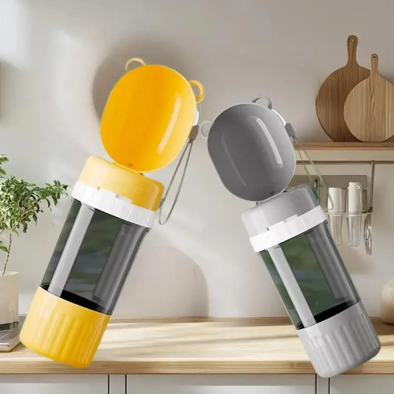 

Портативная миска для воды для собак, портативный пищевой материал, чашка для воды для собак и кошек, дорожная бутылка с диспенсером для еды, товары для собак