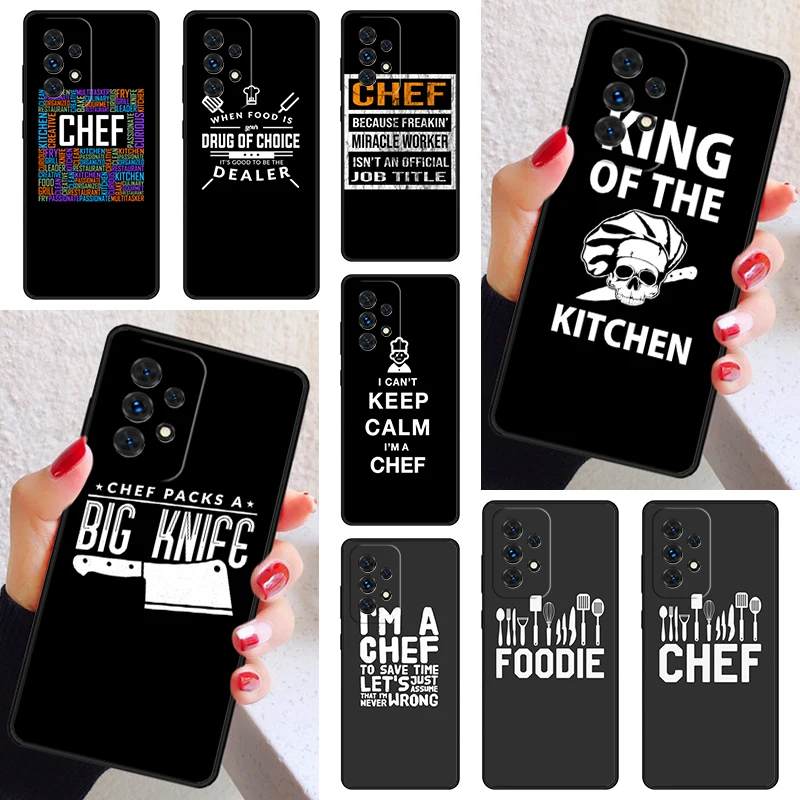 Keep Calm and Keep Cooking Case Cover For Samsung Galaxy A52 A72 A73 A20e A21S A50 A70 A11 A12 A42 A31 A40 A51 A71 A32 A80 A91