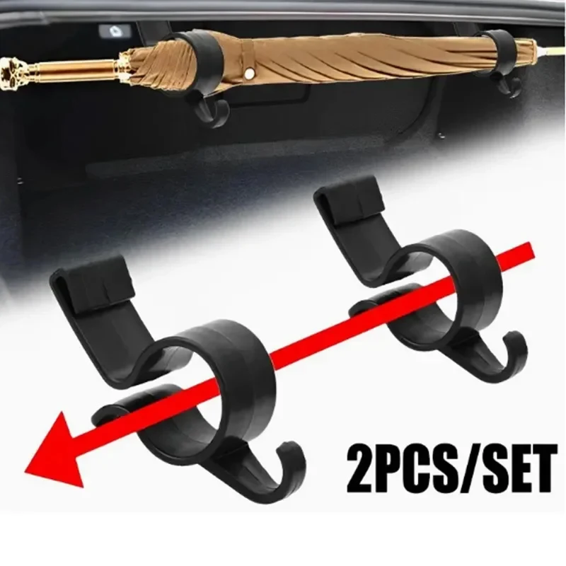 2/4/6/8/10/12pcs Car Trunk Umbrella Holder Mount Plant Towel Hook Auto Accessories Universal Internal Storage Organizer Holders