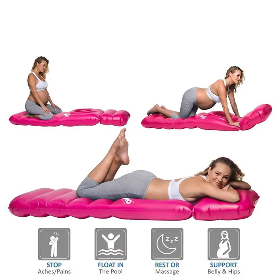 Stomach Sleeping Prenatal Massage Belly Pregnancy Yoga Pregnancy Air Mattress Inflatable Pregnancy Pillow With Belly Hole Hot