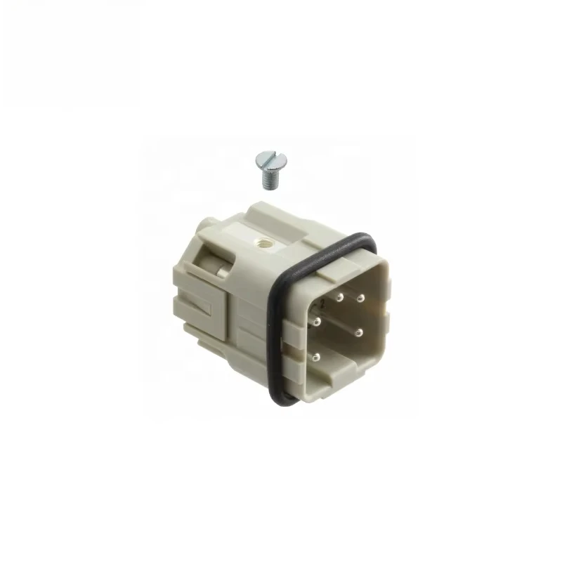 

5Pcs 09200042611 Harting Heavy Duty Power Connectors 4-Pin Male Terminal Connectors for Industrial Applications