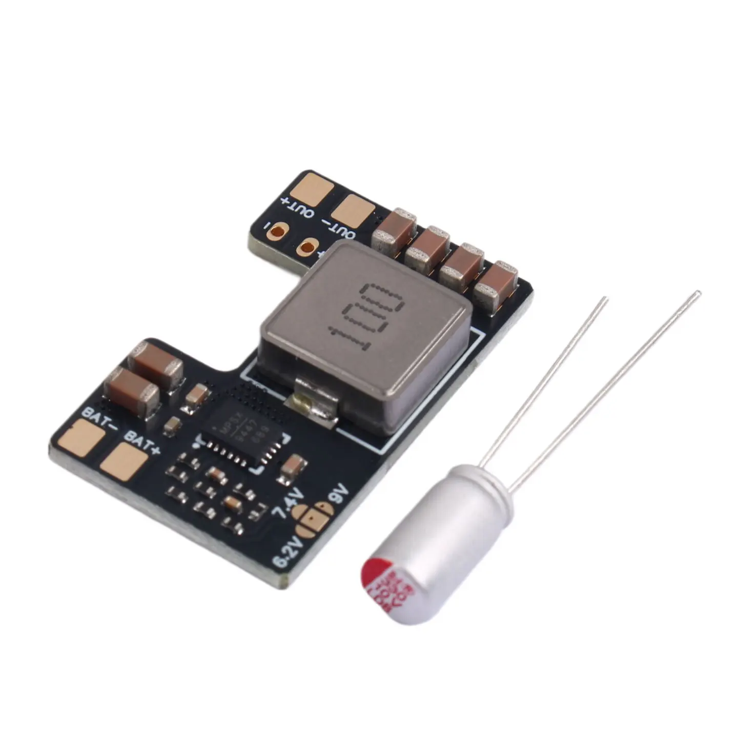 1Pc 5A BEC Voltage Regulator Module 5V 6.2V 7.4V 9V Output For 2-6S Battery Fixed Wing RC Power Supply