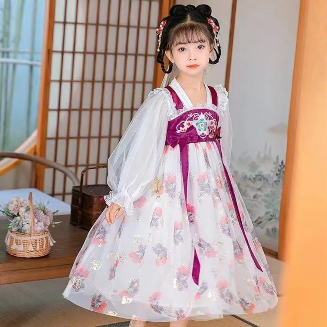 2023 New Children's Dress Style Novel Fabric Comfortable