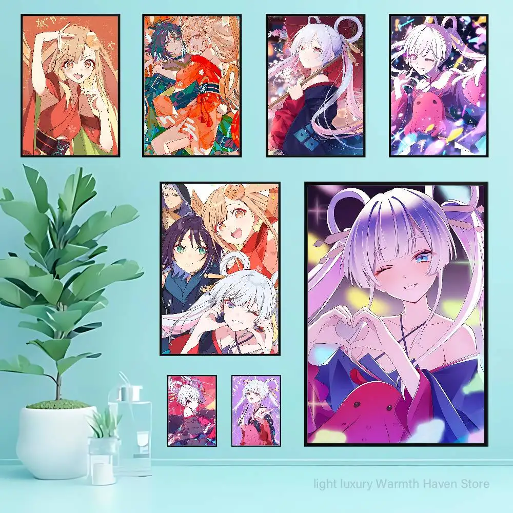 

C-Cosmic P-Princess K-Kaguya Poster HD Art Sticky Wall Waterproof Home Living Room Bedroom Bar Aesthetic Decoration