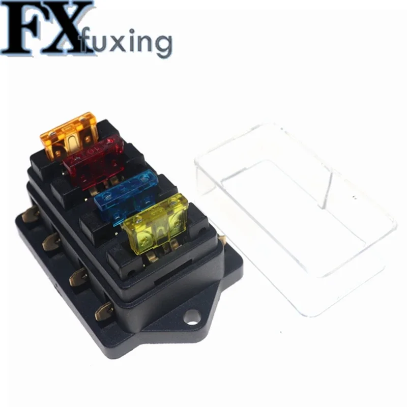 1pcs 4 Way 6W 8W 5W 10 Way Circuit StandardATO Blade Fuse Block Box DC 12V/24V Car Holder Fuse Holder No Fuse Fusivel Automotivo